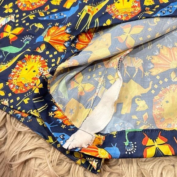 Vintage 60s or 70s silky animal print bellbottom pants - Picture 5 of 6